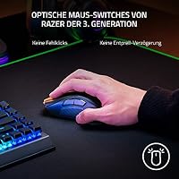 Razer Naga V2 Pro - Kabellose MMO-Gaming-Maus (HyperScroll Pro Rad, Anpassungsfähigkeit und Kontrolle, HyperSpeed Wireless, Focus Pro 30K Optischer Sensor, Optische Mouse Switches Gen-3) Schwarz – Ansicht 5