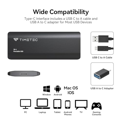 Image of Extreme Portable SSD 500GB, Ultra-Fast&Light External SSD for Gaming, Students, Professionals, Sleek Sturdy Mini External Solid State Drive, 3.2 USB-C Compatible for PC /Laptop /Mac /Phone /Tablet