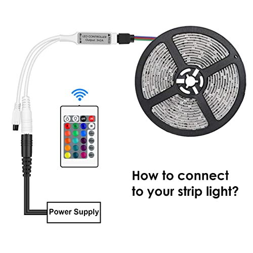 Rgbzone Mini 4 Pin Rgb Ir Led Controller 24 Keys For Smd 3528 5050 5630 Rgb Led Strips Dc 5V-24V, Adjust Speed/Brightness/Color/Scene #TOP6