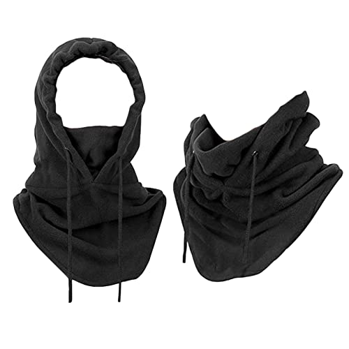 Sturmhaube Gesichtshaube Balaclava, Winter Sturmhaube Warme Radsport Fleece Sturmhaube Snowboard Winddicht Kälteschutz Ski Schlauchtuch für Damen & Herren (Schwarz) Cover