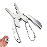Polished 7-in-1 Mini Stainless Steel Multitool Pliers Professional...