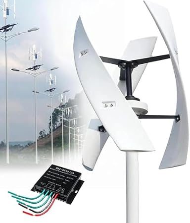 20000W Vertical Axis Wind Turbine Generator - 3-Blade Outdoor Windmill Power Kit for 24V Systems - Eco-Friendly Renewable Energy Solution for Off-Grid Living & Sustainable Power Supply