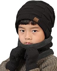 B-black (Hat+scarf+gloves)