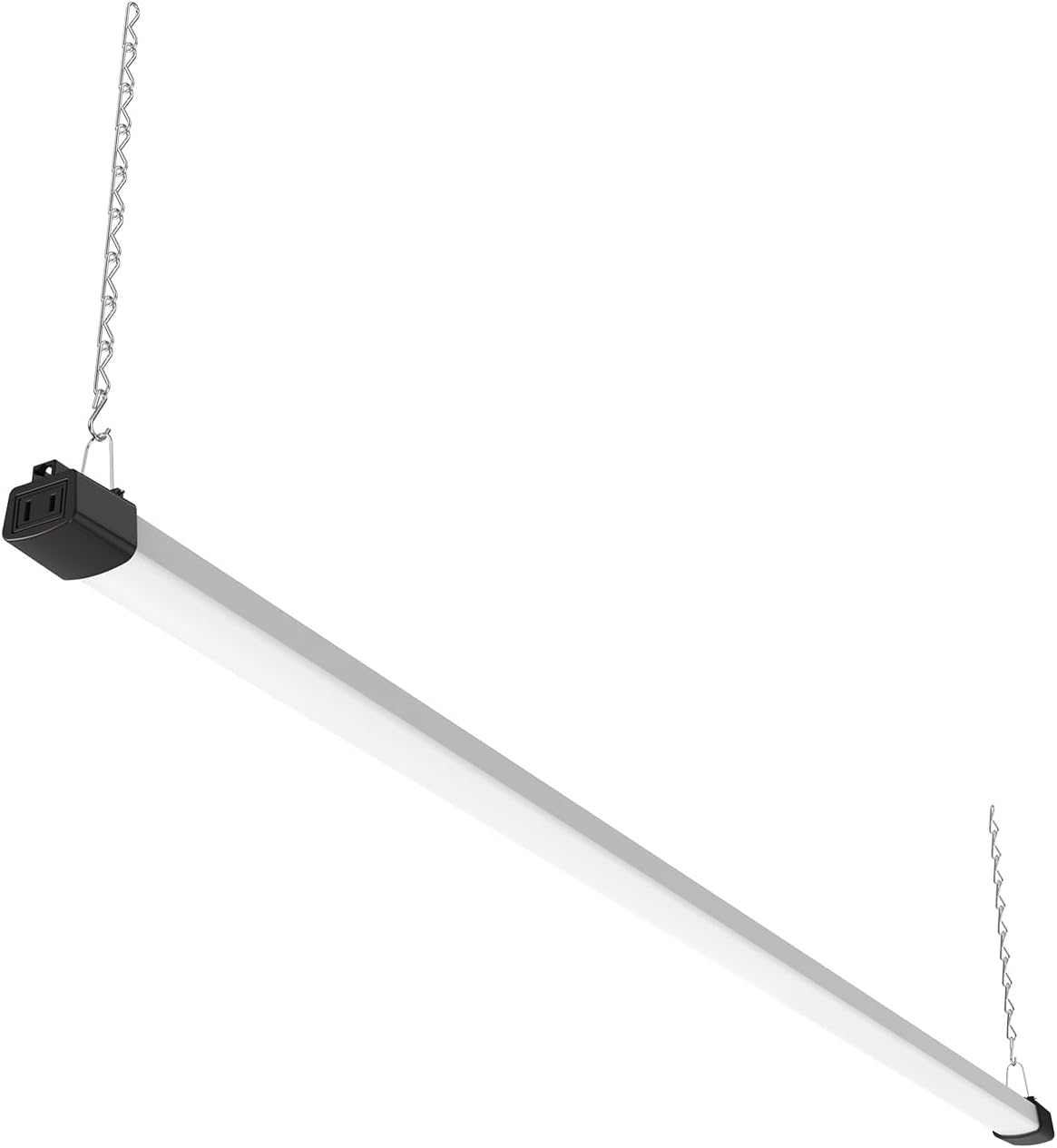 Quarterback 4FT LED Shop Light 40W Strip Work Compact Slim with Inline Switch Daylight White 5000K for Garage Workshop Basement