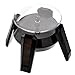 VORCOOL 360-degree Rotating Display Stand - Solar or AA Battery Powered (Black)