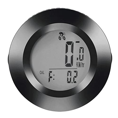 HVLVTAKANF Sensores LCD Retroiluminado Bicicleta Computadora Computadora Speedómetro Impermeable Medidor Millaje Impermeable A Prueba de Lluvia Computadora Redonda Forma Velocímetro para automóvil