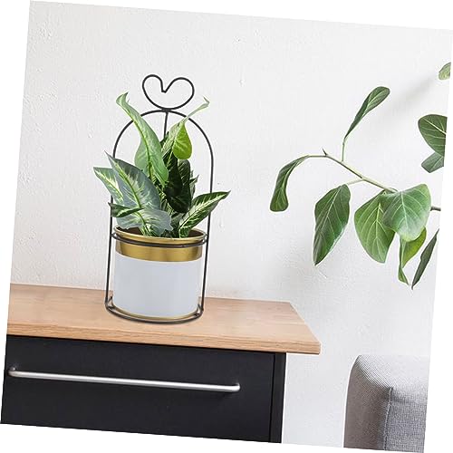 Housoutil Eisen-Blumentopf Vintage-Blumenvasen Rustikale Vase Getrocknete Blumenvase Retro-Blumentopf Vintage-Blumentopf Retro-Blumeneimer Vintage-Pflanzgefäß Vintage-Blumenkrüge – Bild 3