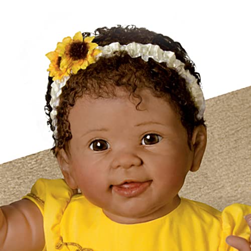 Kiara's First Steps: Walks With Your Help! - So Truly Real® Lifelike, Interactive & Realistic African-American Baby Doll 26-Inches By The Ashton-Drake Galleries #TOP3