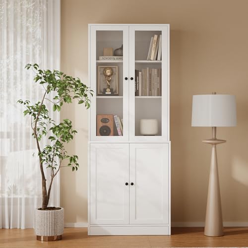 TUSY 71 Modern Bookshelf with Doors and Drawers