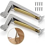 KOMOHOM (2PCS) Lid Support Hinge Soft Close Toy Box Hinges Gas Struts Heavy Duty Soft Close Lid Support Hinges Lid Buffer for Wooden Box Toy Boxes and Heavy Lid, Wooden Toy Box Hardware (60N-2pcs)