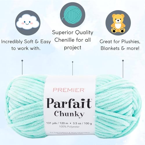 Hilo de tejer Parfait Chunky Seaglass Premier Yarns 6 madejas con bolsa 3