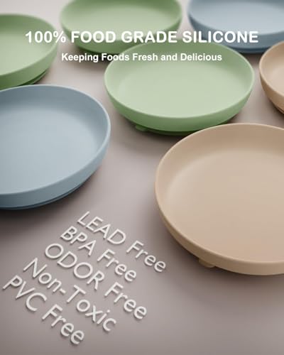 Onyucean Classic Silicone Suction Plates 3-Pack — view 3