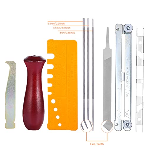Tallgoo Feilen Set-Kettensägen-Feilensatz, Kettensägen Schärfgerät Wartungssatz für eine große Bandbreite von filigranen… – Bild 6