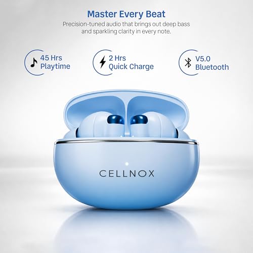 CELLNOX Ear Buds Wireless Blue - Image 4
