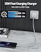 35W USB C Fast Charger for Google Pixel 10/10 Pro XL/10 Pro Fold/9/9 Pro XL/8/8a/8 Pro/7/6/5/4/3 XL, 2-Pack 35W Type C Fast Charger Block & 10FT Long USB C Cable for Galaxy S25/S24/S23/S22/A57/A56/A55