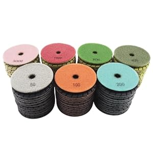 Shdiatool Diamant-Polierpads Beton 12 Stück