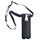 TOA Single Bottle Holster Adjustable Strap w/ 6oz Bottle for Massage Oil, Lotion, Cream