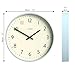 JONES CLOCKS® Studio Wall Clock | Modern Round Style | 12 inch | Pale Blue | Easy to Read Numbers | Versatile Design for Kitchen, Living Room or Office