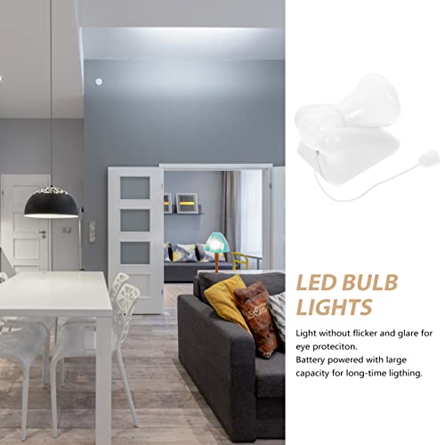 Popetpop Led Pull Cord Light Bulb, Closet Lights Battery Operated Chain Pull Light Fixture Led Lamp Lights For Closet Wall Mount Light Adhesive Camping Light Bulb Wall Mount Bulb Light #TOP7