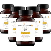 UpWellness Cartilage Revive + Joint Support Supplement for Men and Women - Powered by D-Glucosamine Sulfate, MSM, Vitamin D3, C and More - 5 Bottles
