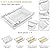 onaner Refrigerator Drawer Organizers,Fridge Drawer Organizer,Pull Out with Handle,Clear Container for Food Drinks Egg,Fit for Refrigerator Shelf Under 0.6 Inch,Easy to Install(1-Pack)
