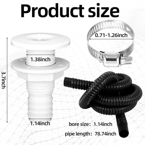 Landhoow 12v Bilge Pump Kit, Submersible Boat Water Pump, 500 GPH by Landhoow - Used condition - Image 2