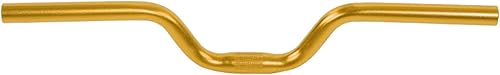Keenso Manillar de bicicleta de carretera MTB cómodo manillar de engranaje fijo M barra elevadora de aleación de aluminio (dorado)