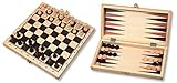 schach backgammon Durch die Möglichkeit die Kassette zusammenzuklappen ist es perfekt für unterwegs geeignet.