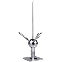 Lightning Rod Kit S, Kit for Roof, Three-Pole Spike Brass Detachable Copper Protection Equipment for Home, ProtectiM