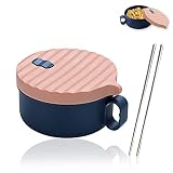 Microwave Ramen Bowl Set Noodle Bowls And Chopsticks With Lid, Microwave Safe Ramen Cooker Noodle or