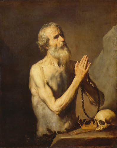 Cuadro Sant'Onufrio di Jusepe De Ribera elimina paredes vacías en salón