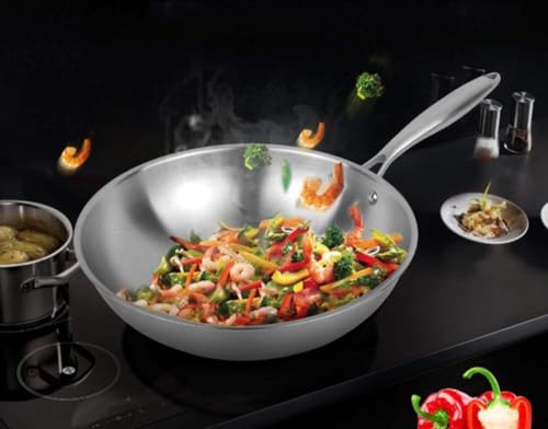 Wok acero inoxidable tres capas 32 cm con tapa miniatura 4