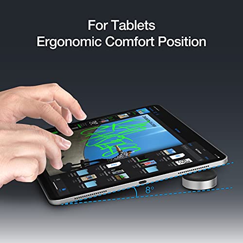 Just Mobile Lazy Couch Laptop Cooling Stand, Ergonomic Cooling Pad Small Invisible Portable Stand Keyboard Riser Aluminum For Ipad/Macbook/Notebook #TOP4