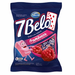 Arcor 7 Belo Sabor Framboesa Caramelos 500 gr miniatura 1