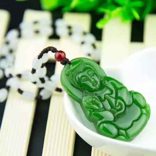 Collier Feng Shui en Jade Vert, pendentif sérénité contre le stress
