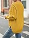 MEROKEETY Women's Fall Winter Sweaters Casual Loose Cozy Sweater Tops Pullover Jumper 2025 Fashion Outfits, Mustard, M