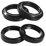 Front Fork Oil Seal And Cover 35x47x10.5 Mm Compatible With BETOR BOGE CERIANI MARZOCCHI TRIAL MONTESA OSSA 35 MM FORK TUBES(2pcs oil 2pcs dust)