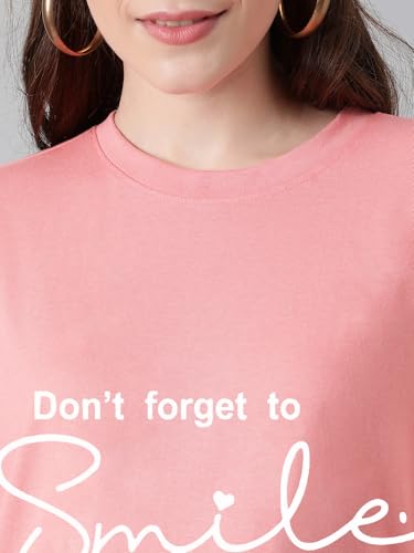 Image of KOTTY Quirky Printed T-Shirt for Women | Fun & Playful | Casual Chillwear