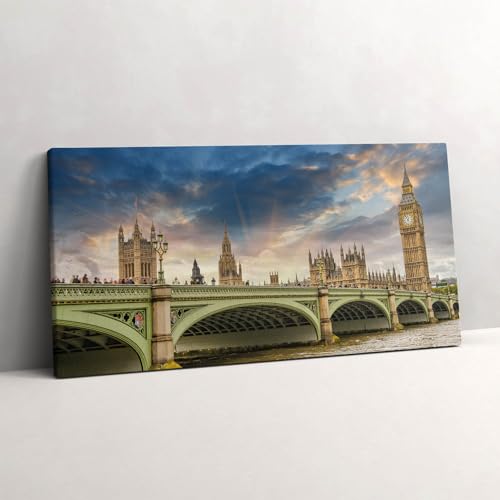 Paysage architectural de Londres image imprimée sur toile 140x70cm pour salon moderne