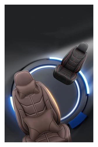 Couvre-siège auto universel imperméable et résistant pour intérieur 5 places rouge