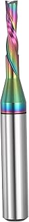 PATIKIL 1/4" Shank Downcut Spiral Router Bit, 1/8" Cutting Diameter, 1/2" Cutting Depth, 2 Flute Tungsten Carbide End Mills Cutter for Woodwork Cut, Carving