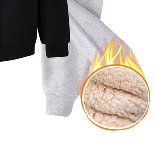 Girls Fleece Sweatsuits Set 2 Piece Outfits Sherpa Lined Zip Up Jacket Winter Warm Soft Athletic Sweatpants Sets3