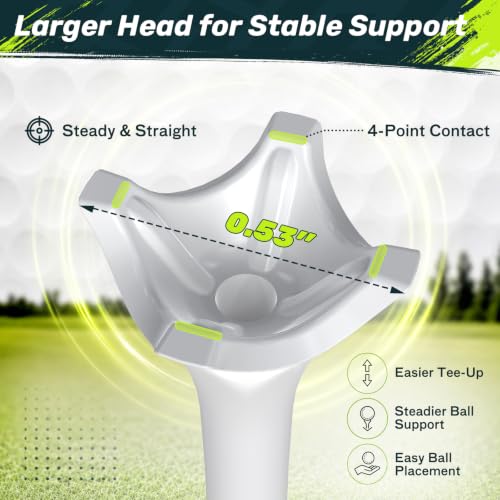 SAPLIZE 100 Pack Mixed Size Golf Tees