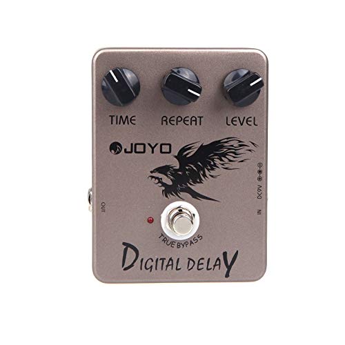 Nukana Guitarra JOYO JF-08 Efecto Digital Delay Pedal True Bypass