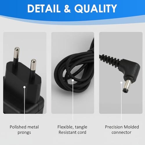 6V Netzteil Ladegerät für Omron Blutdruckmessgeräte M7, M3, M2, M6, M9, M500, M10-IT, 705-IT, 1.5M Ersatz Netzteil Ladekabel für Omron M6 Comfort, M2Classic, M6C und viele andere Modelle