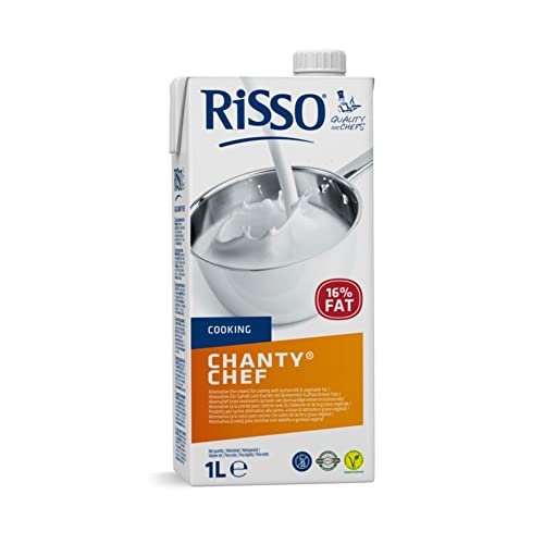Preparado Vegetal Chanty Chef - Brick de 1 L - Ideal Sustituto de la Nata para Cocinar - Producto Vegetariano Sin Gluten Apto para Celíacos - Risso Cover
