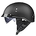 Produktbild DJCALA Motorrad Halbhelme Brain-Cap · Halbschale Jet-Helm Roller-Helm ECE-Zertifizierung Scooter-Helm Mofa-Helm Retro Motorrad Half Helm mit Built-in Visier für Cruiser Chopper Biker