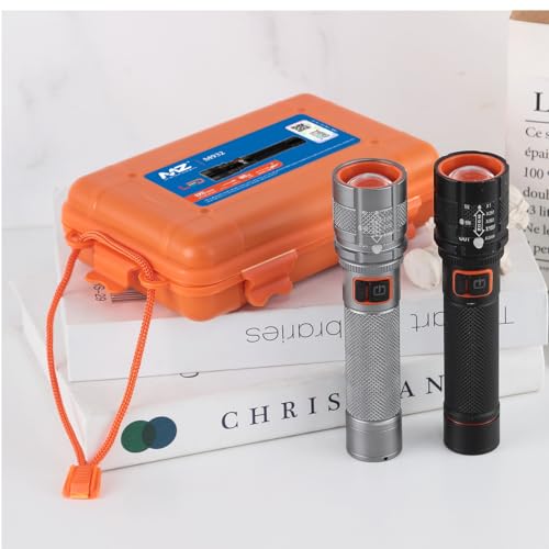 Image of MZ M932 (Rechargeable LED Metal Torch) Zoomable 80W with 1500mAh Battery, 120 min Operating Time