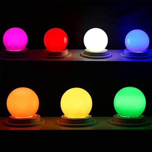MZYOYO 10 Pack B22 Bayonet Coloured LED Light Bulbs,1W G45 Golf Ball Mini Globe Bulb,Red Yellow Blue Green Purple for Outdoor Indoor String, Christmas, Tree, Fairy Party Night Lights
