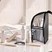 Reise Kulturbeutel Standbar, Wasserfester Kosmetikpinsel Halter, Faltbarer Make-up Organizer für Zahnbürsten (Schwarz)